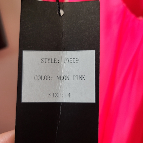 Strapless Jeweled Pink Prom Dress - Picture 15 of 17